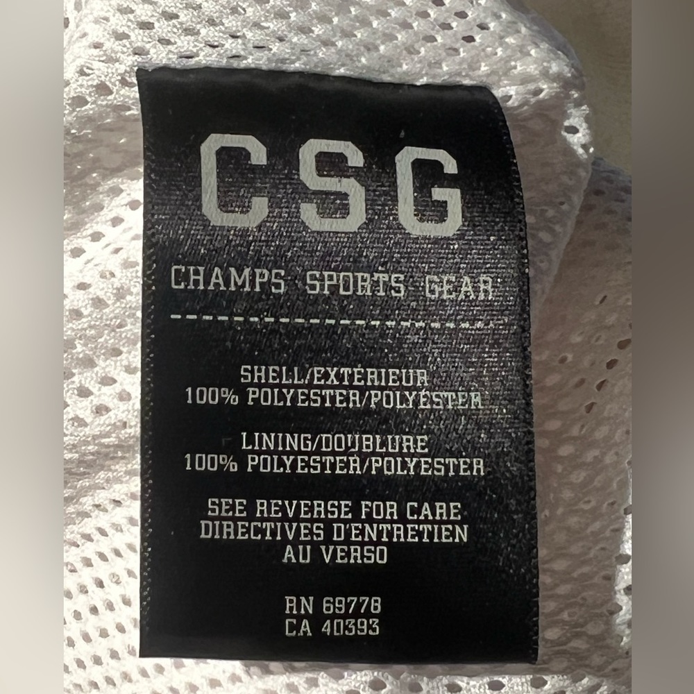 😎🏆Champs Sports Gear Jacket Lightweight Black White Size XL - Picture 12 of 14
